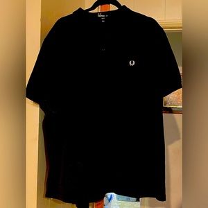 Fred Perry Polo Black/ White Slim Fit XXXL fits more like a XXL